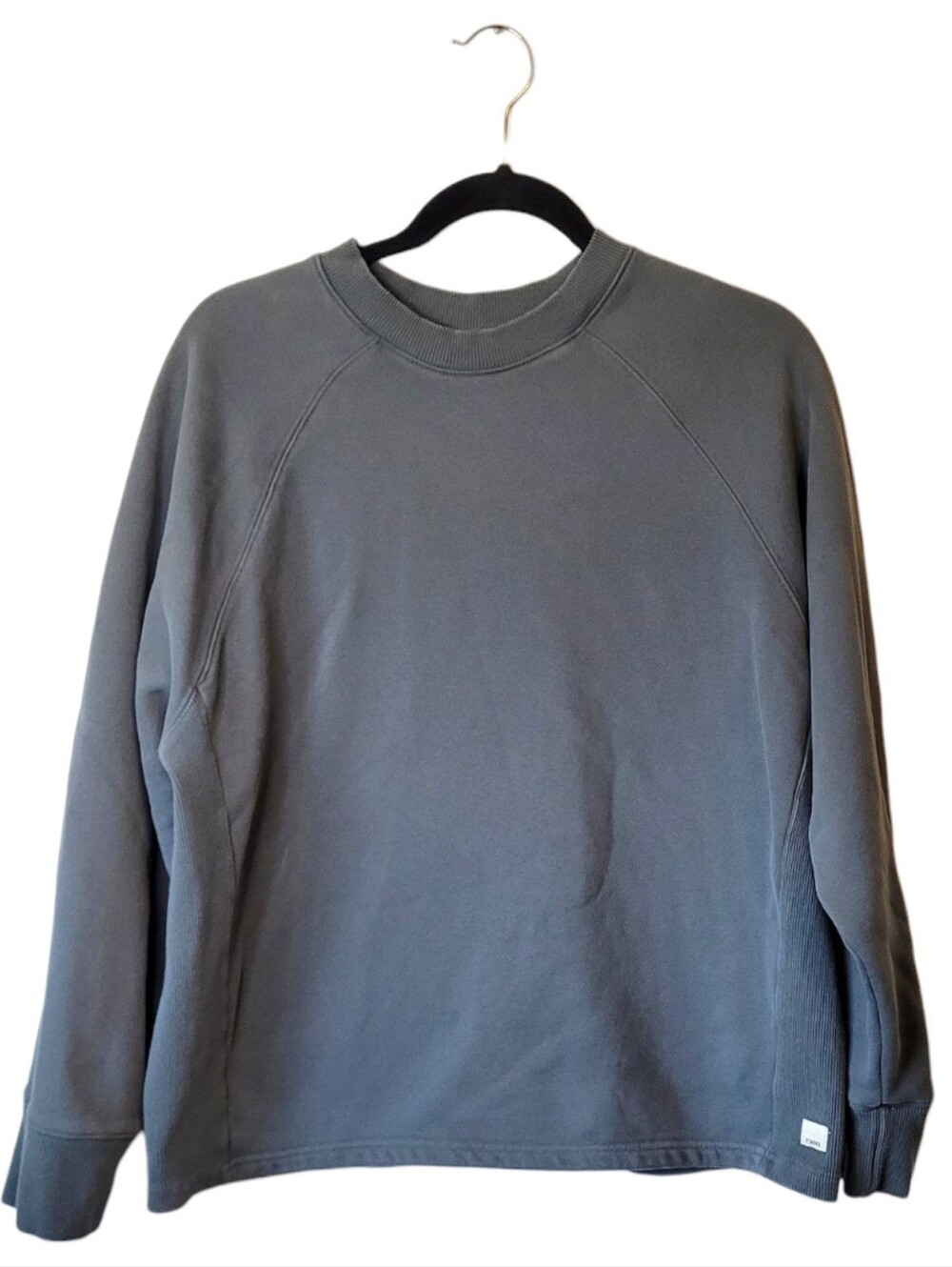 Vuori Restore Oversized Crewneck Sweatshirt Slate Gray/Green Size S